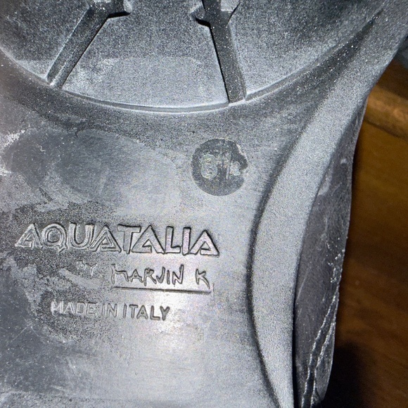 Aquatalia Black Quilted Leather Moto Boot NWOT 8.5 - Picture 10 of 12